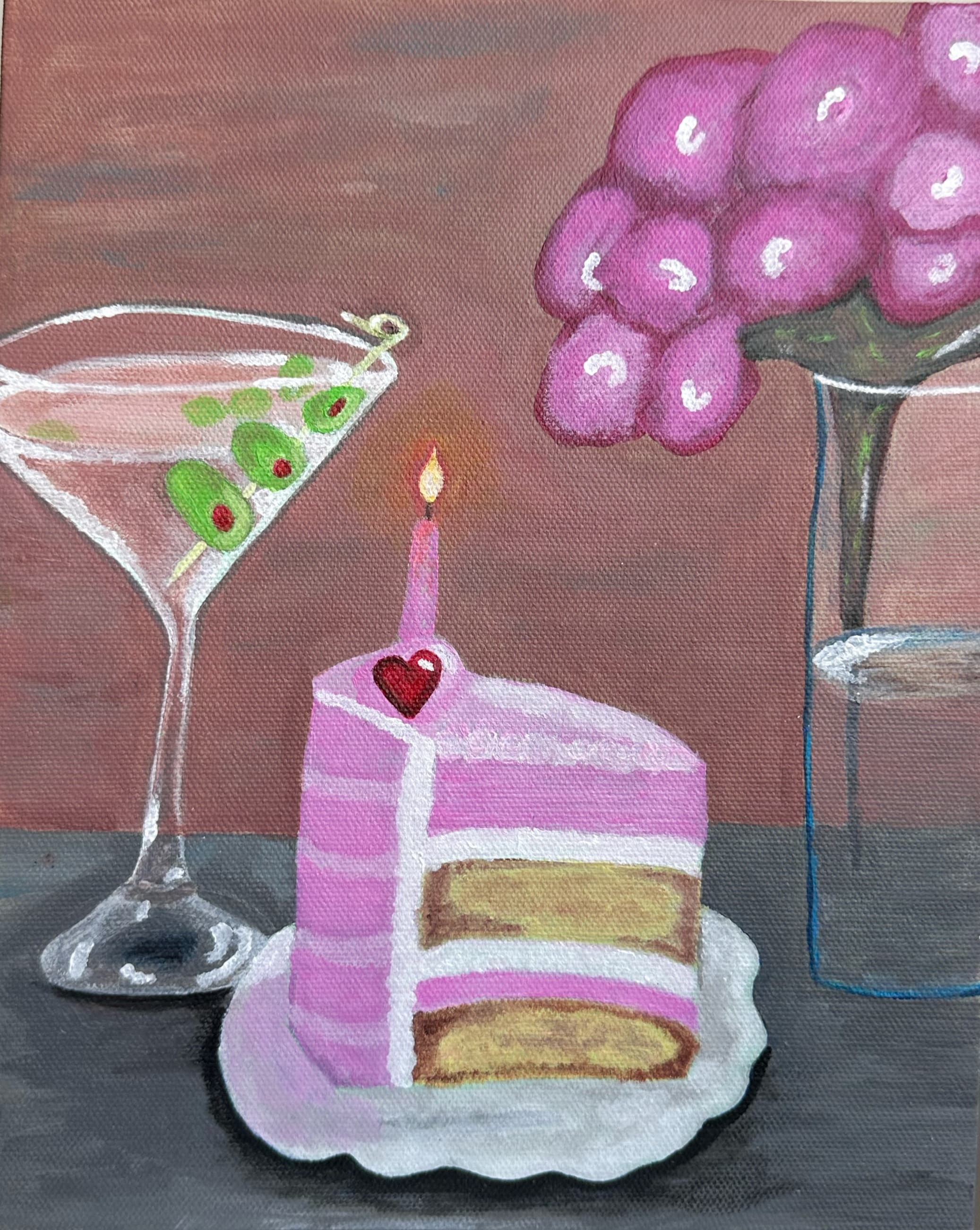Birthday Martini — artwork by Raynee